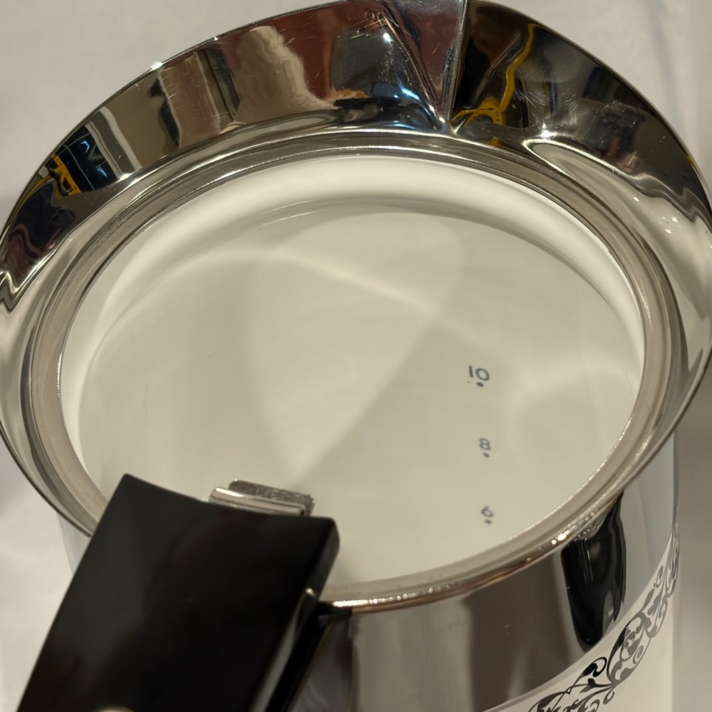 Corning Ware "Platinum Filigree" 10 Cup Electric Percolator-Untested Parts Only - Picture 4 of 11